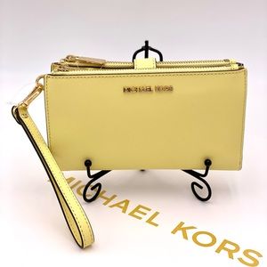 Michael Kors Wallet Wristlet Phone Case Buttercup